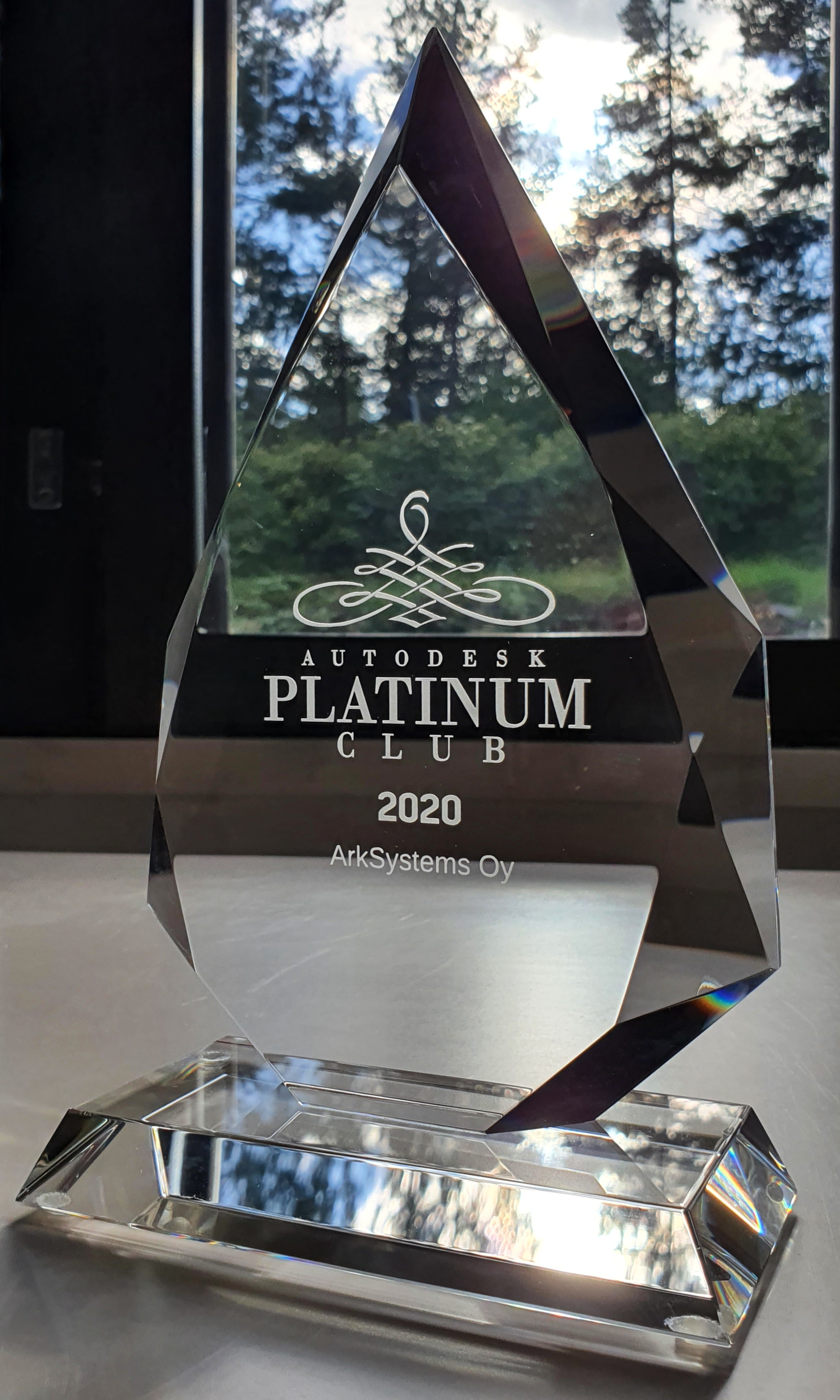 Autodesk Platinum Club 2020 -palkinto